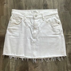 Hudson Viper Mini Jean Skirt - White Size 27